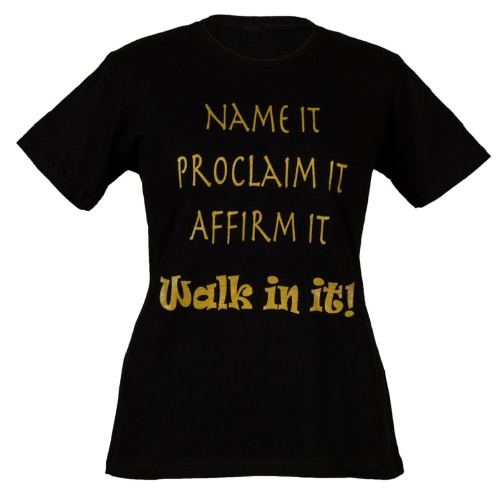 Black & Gold T-Shirt, Size Large, Medium, or Small